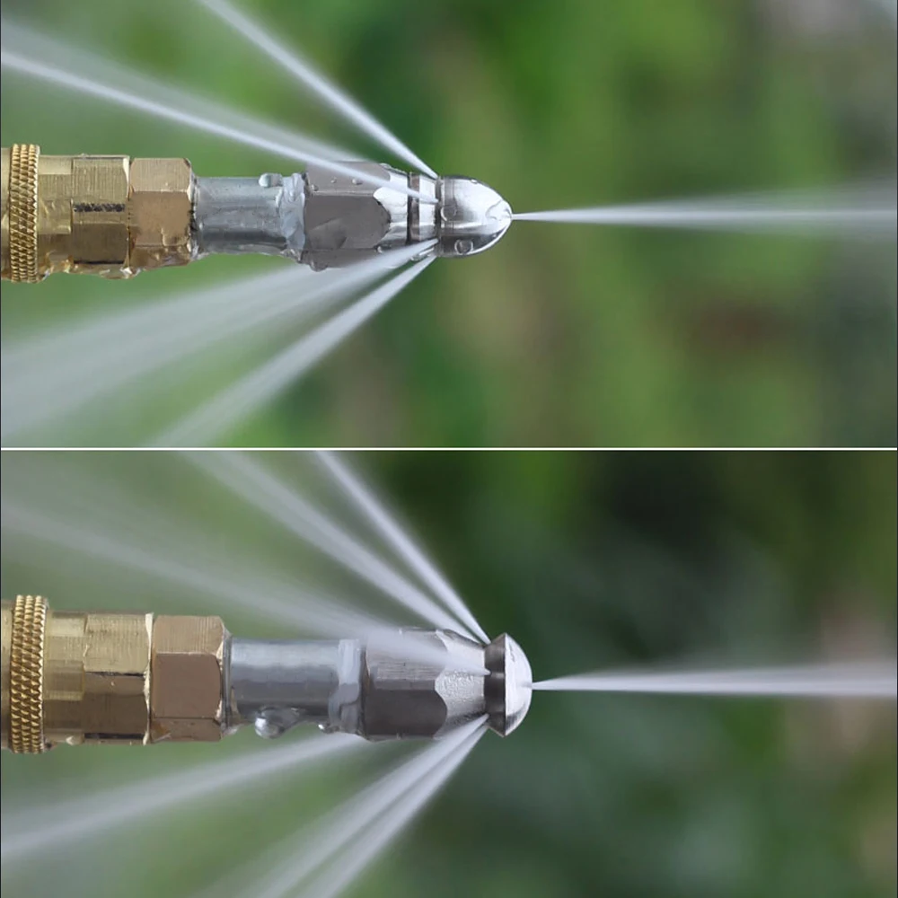 Imagem -05 - Drenar Mangueira Bocal para Esgoto Jetter Lavadora de Pressão Modelos Diferentes Conector Rápido de Pressão até 5000 Psi Polegada