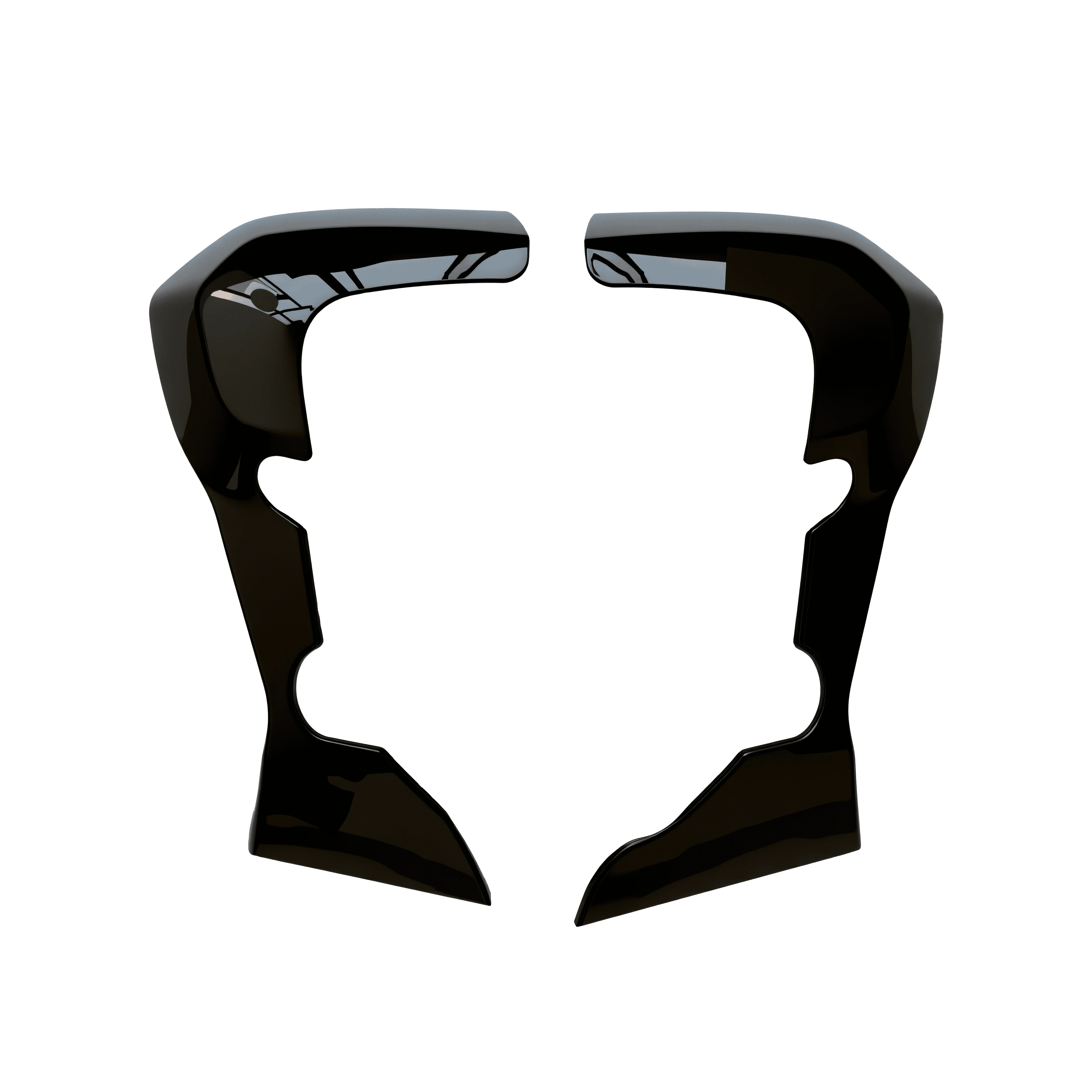 Black Painted Out Cover ABS for Harley Touring 2023.5-2026 Leg Fairing Motorcycle Accessories