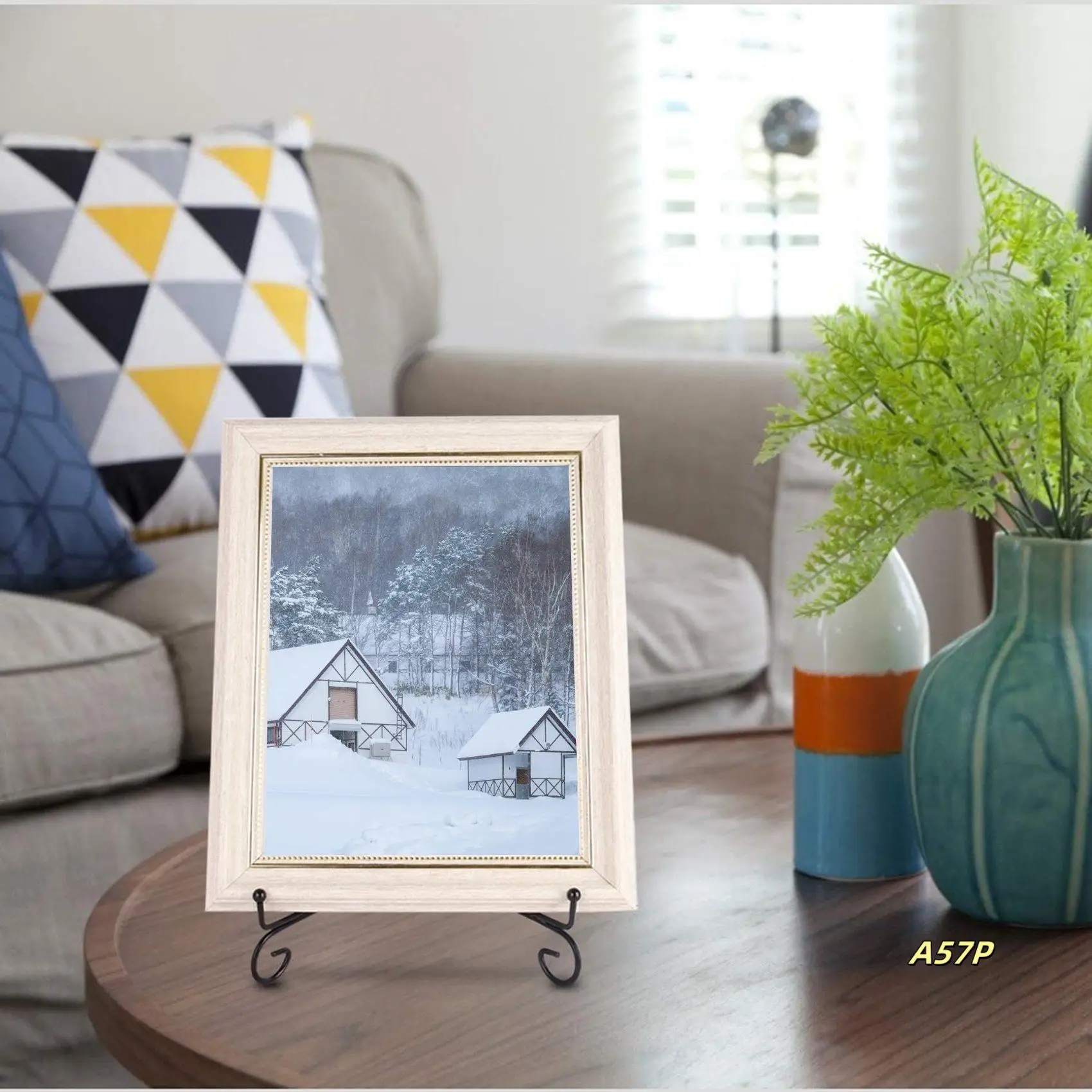 (2 Pack)Iron Display Stand, Black Iron Easel Plate Display Photo Holder Stand, Displays Picture Frames, Cookbooks, Decorative Pl