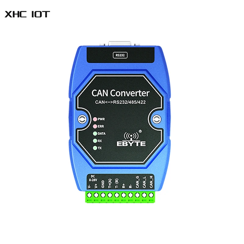 

CAN to Serial Protocol Converter Can to RS485/RS232/RS422 XHCIOT ECAN-401S DC 8～28V Build in Watchdog Wide Baud Rate Range