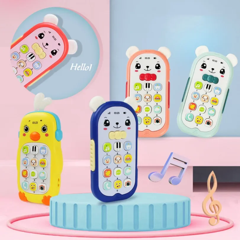 Baby Mobiele Telefoon Speelgoed Telefoon Muziek Sound Machine Voor Kids Baby Vroege Educatief Cartoon Machine Telefoon Kinderen Speelgoed Gift