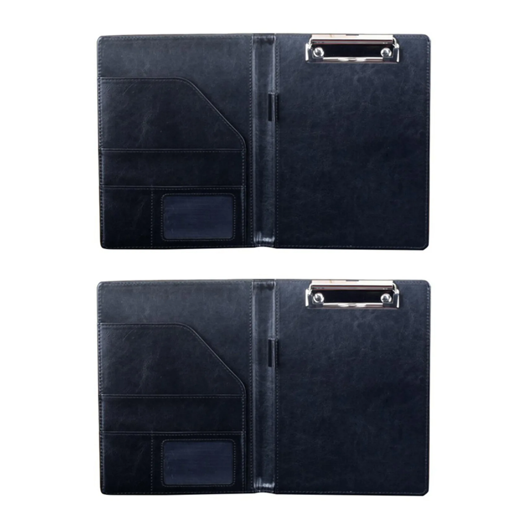 

2X A5 Document Bag File Folder Clipboard Business Office Financial School Supplies (Black)