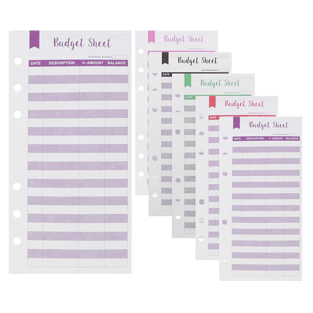 

60 Sheets Budget Envelope Expense Tracker Planner Practical Budget Cards Sheets Financial Supplies