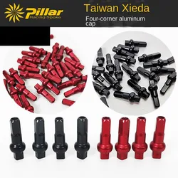 Pillar DSN Aluminum or Brass Alloy Nipples 14.4mm 16mm 18mm 14G 3.2mm Spoke Double Square Head Melons Black Red Silver