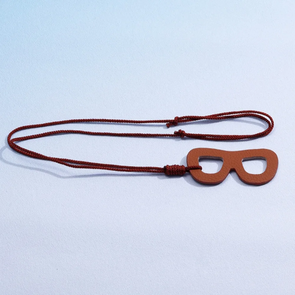 

Portable Adjustable Eyeglasses Rope Hanging Multi Functional Sunglasses Clip PU Leather Neck Cord Glasses Holder Women Men