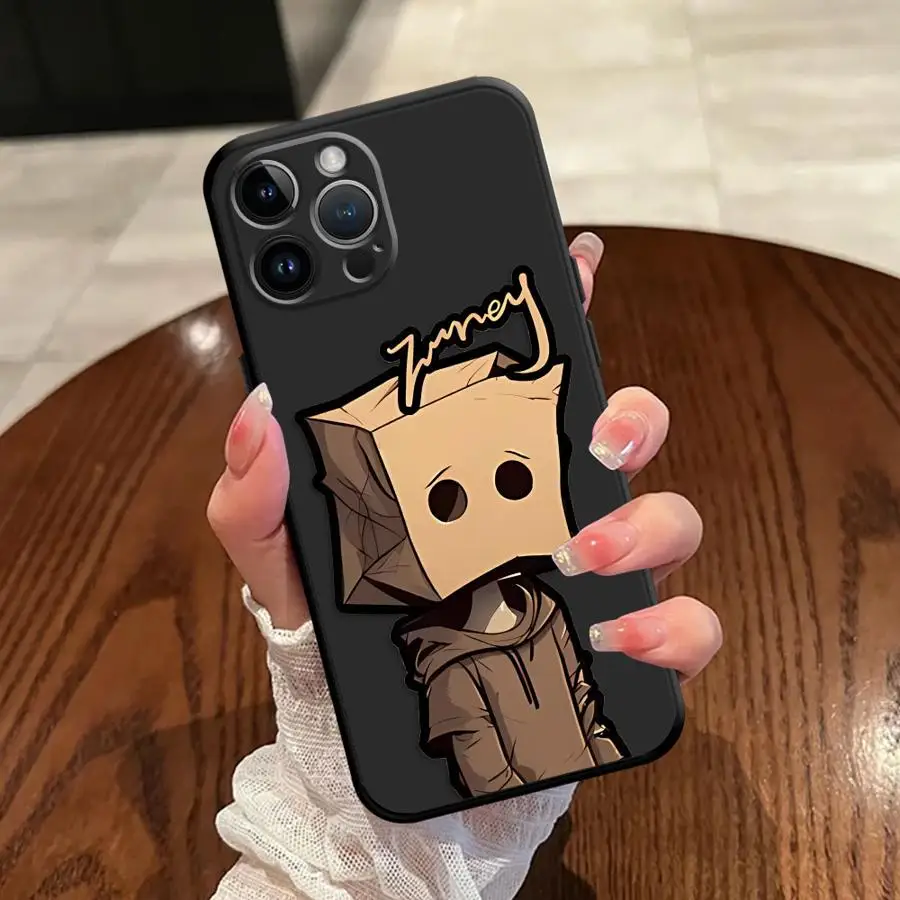 ايمو الكرتون ورقة رجل نمط الحال بالنسبة آيفون SE 14 12 13 Mini 7 8 15 Plus 17Air X XS XR 11 17 16 Pro Max لينة عودة غطاء الهاتف