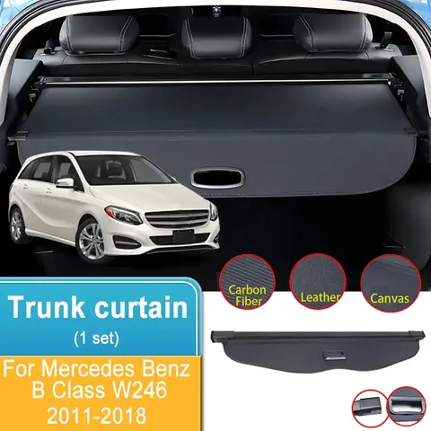 메르세데스 벤츠 B 클래스 W246 B180 B200 2011-2018 트렁크 카고 커튼 자동차 인테리어 스토리지 트렁크 파티션 커버 액세서리