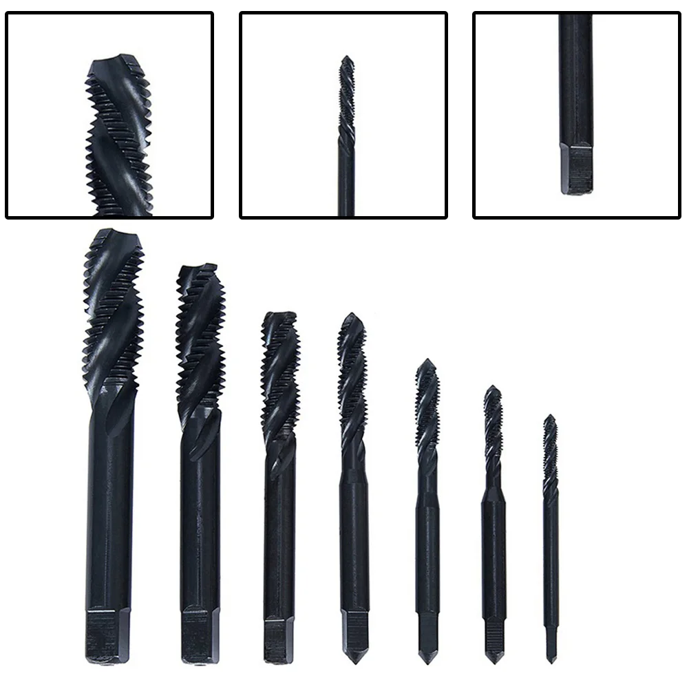 1pc HSS Machine Thread Metric Plug Tap Drill Bits M5 M6 M8 M10 Nitriding Spiral Metric Plug Tap Thread Tap Hand Tools