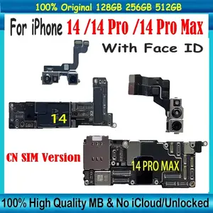 Bilashmart iPhone 14/ 14 Pro / 14 Pro Max Motherboard With Face ID Logic Board Clean iCloud Unlocked Mainboard Chips iPhone 14