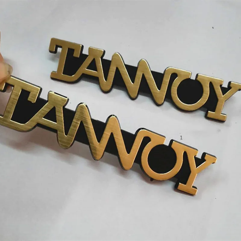 Make All Kinds Plastic TANNOY Trademark Brand Signage Sign LOGO Nameplate For Audio Amplifier Speaker Loudspeaker Horn