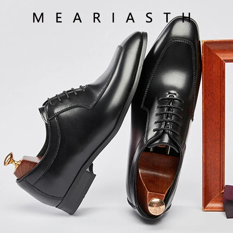 

Luxury Men Casual Business Shoes Leather Men Dress Shoes Comfortable Fashion Loafers Shoes for Men Wedding Office Leather Shoes