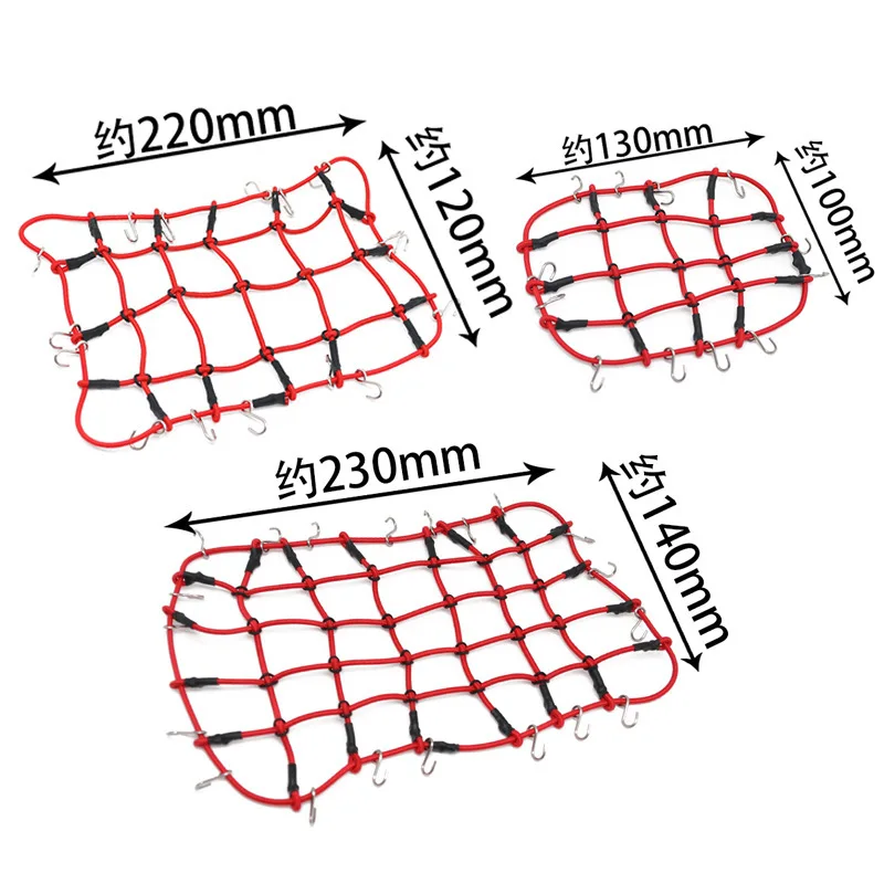 NEW MK07 YK4106 MN999 YK4082 Roof elastic luggage net 1:8 1:12 1:10 model climbing car universal decorative mood parts net bag