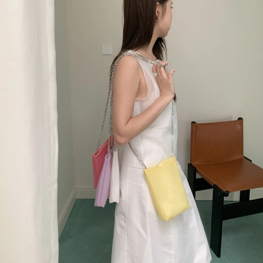 Mini Macaron Jelly Bag 2026 New Women's Frosted PVC Shoulder Crossbody Bag Summer Beach Features A Uniqu Fashionable High-End