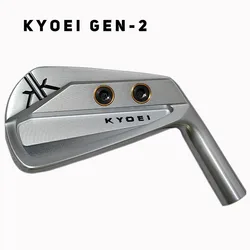 KYOEI-Cabezal de acero al carbono forjado para Golf, accesorio Original de doble peso, Gen2 S20C, color plateado, con fresado CNC, # P #4-(7 piezas)