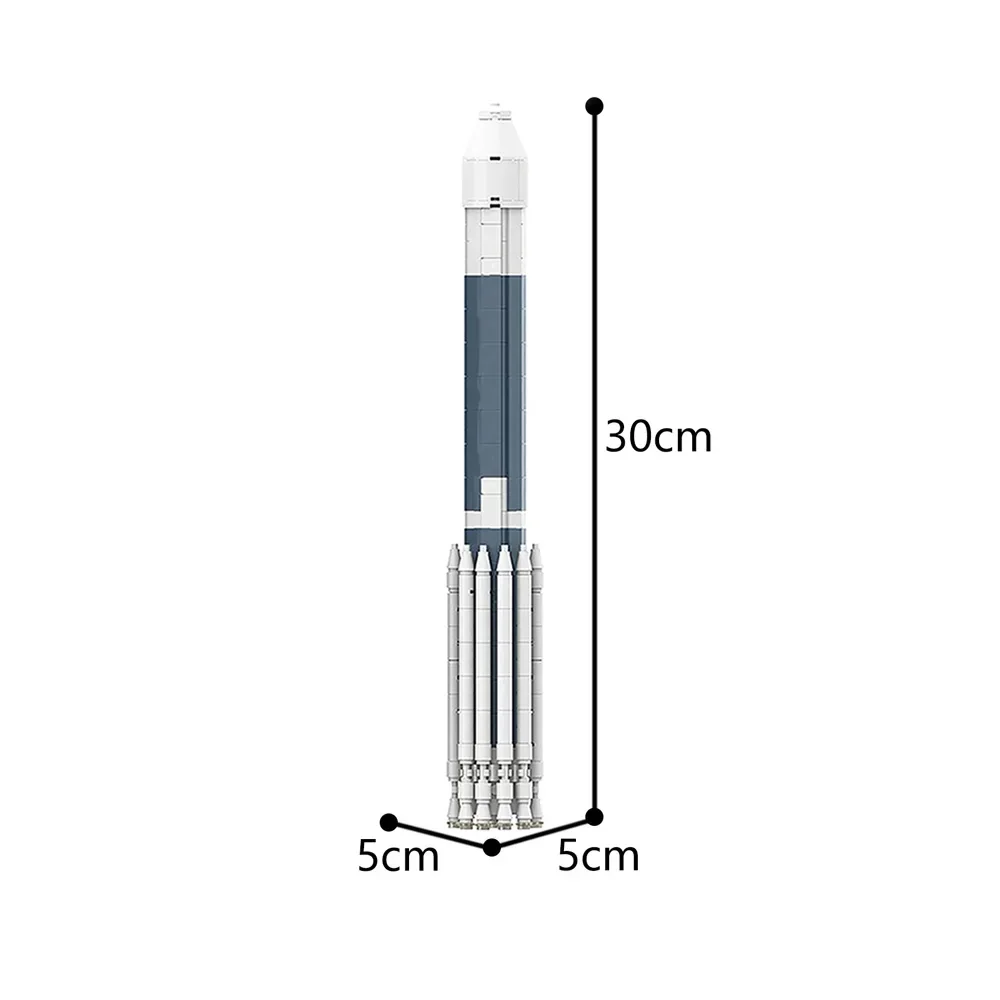 MOC Series Apollos 11 Saturn V Rocket Lunar Module Building Blocks Aerospace City Space Station Shuttle Technical Model Gift Toy