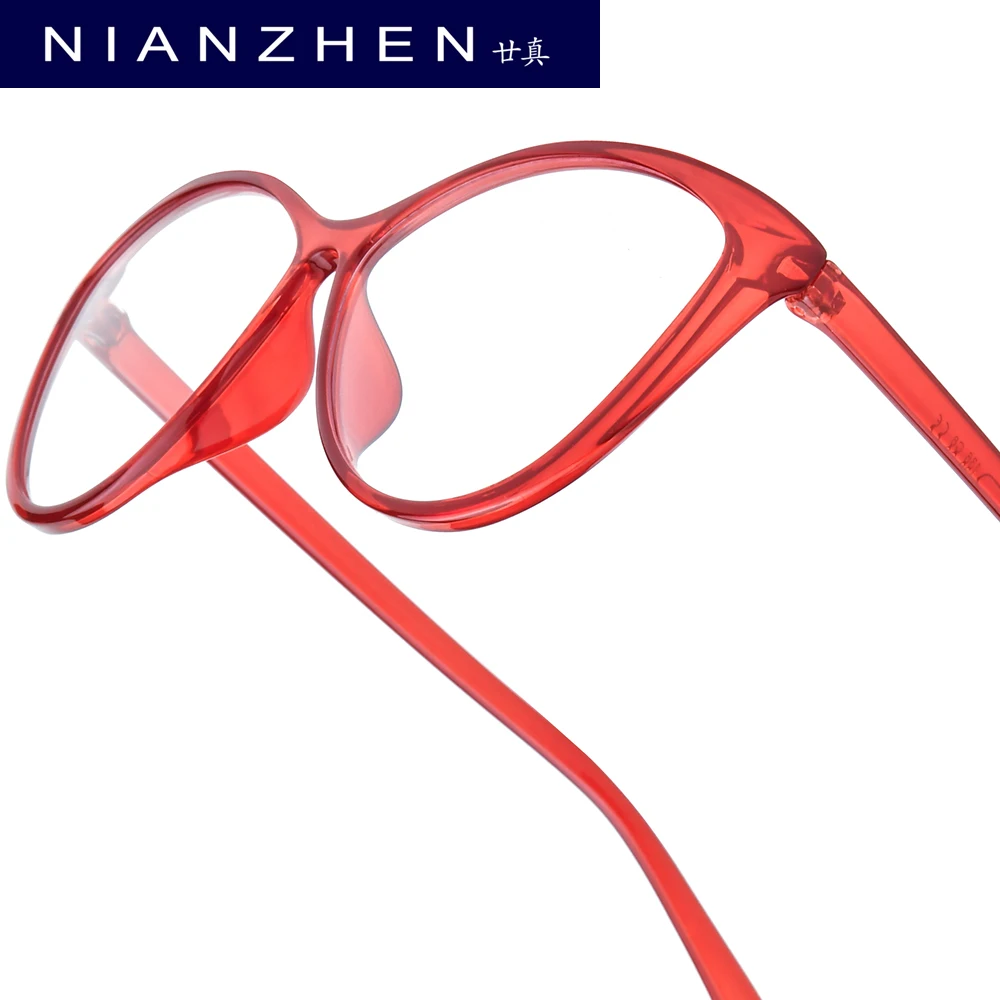 

NIANZHEN TR90 Eyeglasses Women Cat Eye Brand Design Glasses Frame Men Ultralight-Weight Retro Vintage Eyewear Spectacles 7212