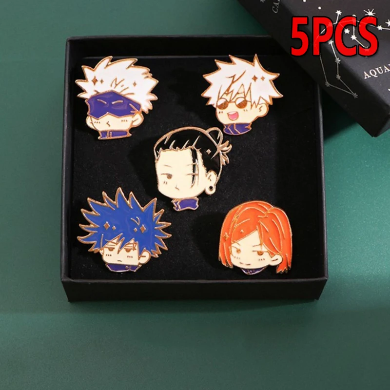 

Anime Jujutsu Kaisen Cartoon Enamel Pins Gojo Satoru Itadori Yuji Brooches Lapel Badges Funny Brooches Jewelry for Women Kids