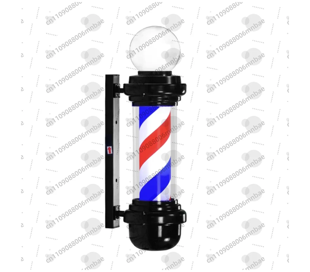 1 pcs  Barber Pole Light Classic Signs Rotating Light Fixture Wall Mounted Retro Design Salon Rotating Light for Salon Outdoor