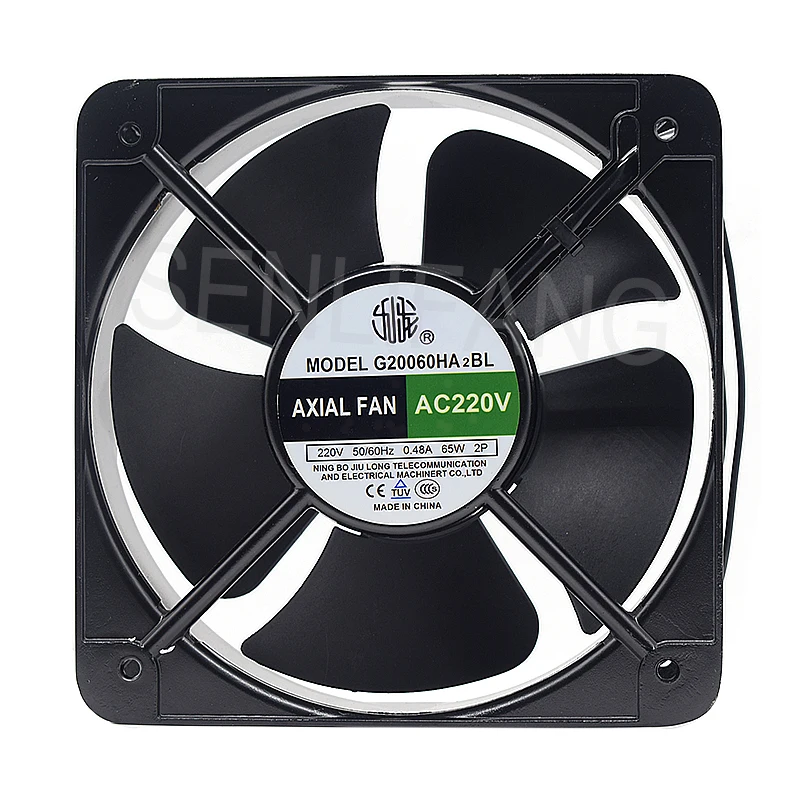 New 20060 Cooler G20060HA2BL  220V 65W 0.48A 2-Line 200 * 200 * 60MM Square Cooling Axial Fan