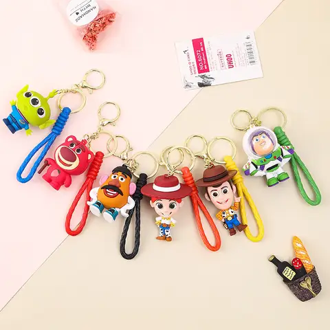 Disney Toy Story Animefigur Nyckelringar Söt Buzz Lightyear Woody Nyckelring Hängsmycke Dekoration Nyckelring Väska Nyckelring Födelsedagspresenter 10 best sales Ali-leksaker - №6