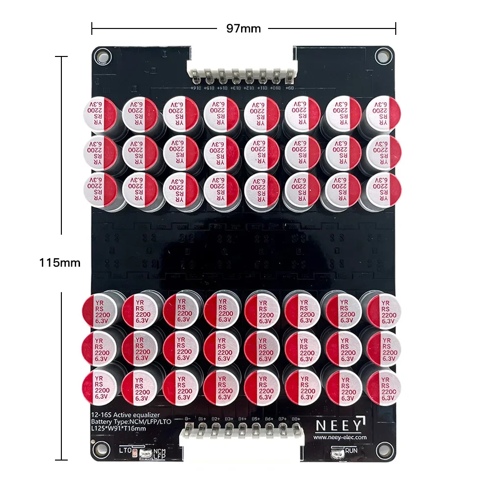 NEEY Active Equalizer Balancer 5A  12S 13S 14S 15S 16S  Lifepo4/Lipo/LTO Battery Energy Capacitor Lithium Lipo Lifepo4 Equalizer