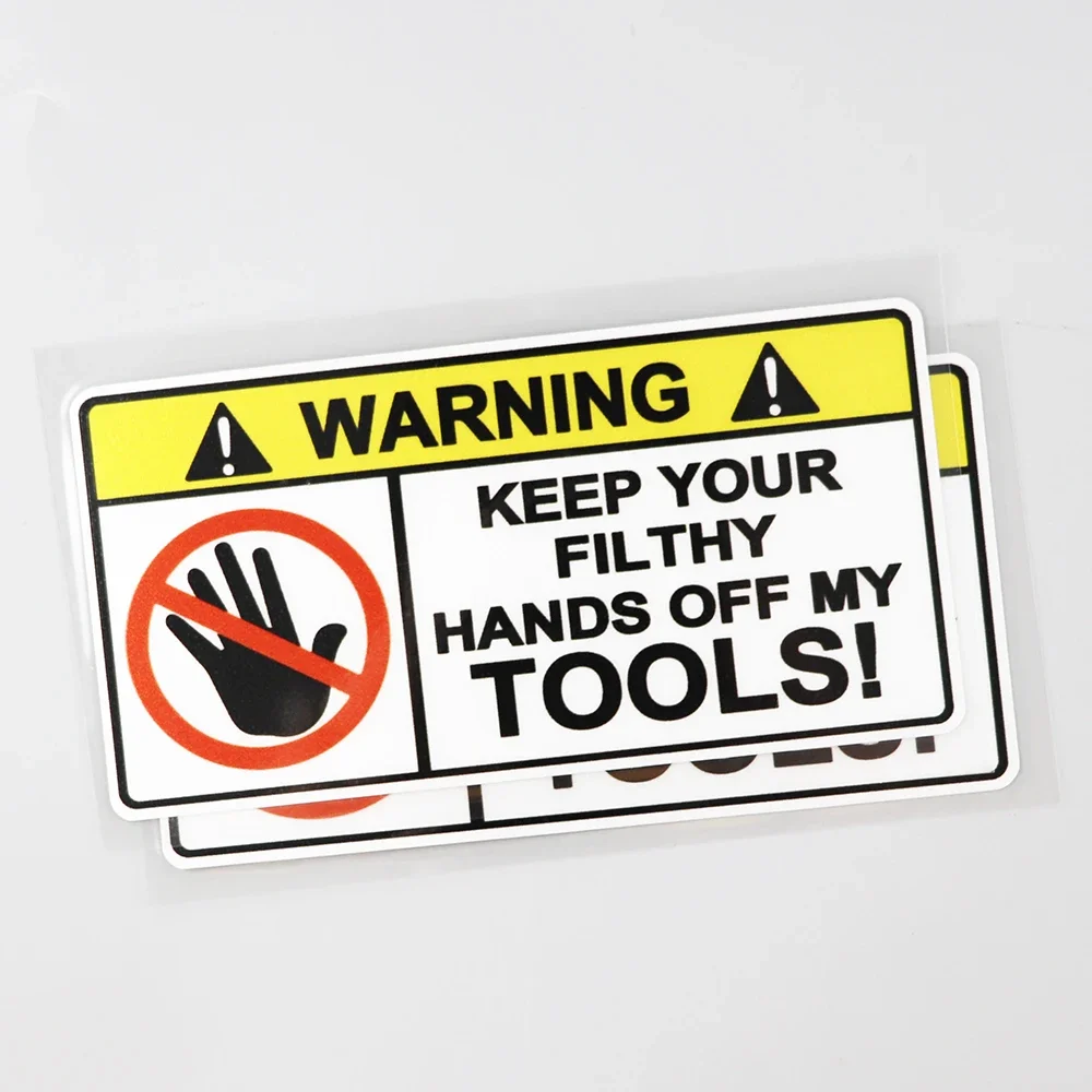 Funny Mechanic Tools Workshop Decal Waterproof Vinyl Sticker for Car Body Bumper Window Garage Theme DIY Decor