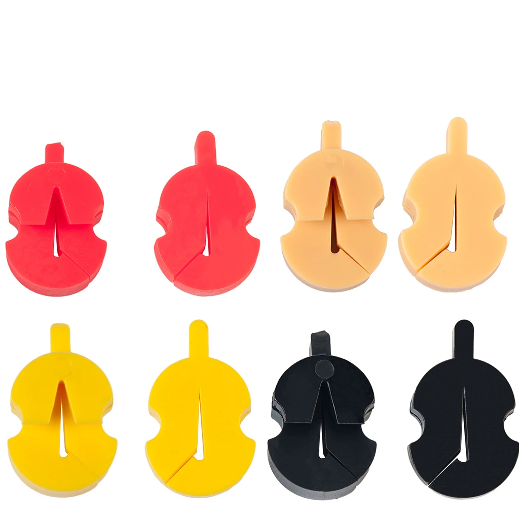 10 Pcs Rubber Violin Mute Fiddle Silencer Violin Practice Mute