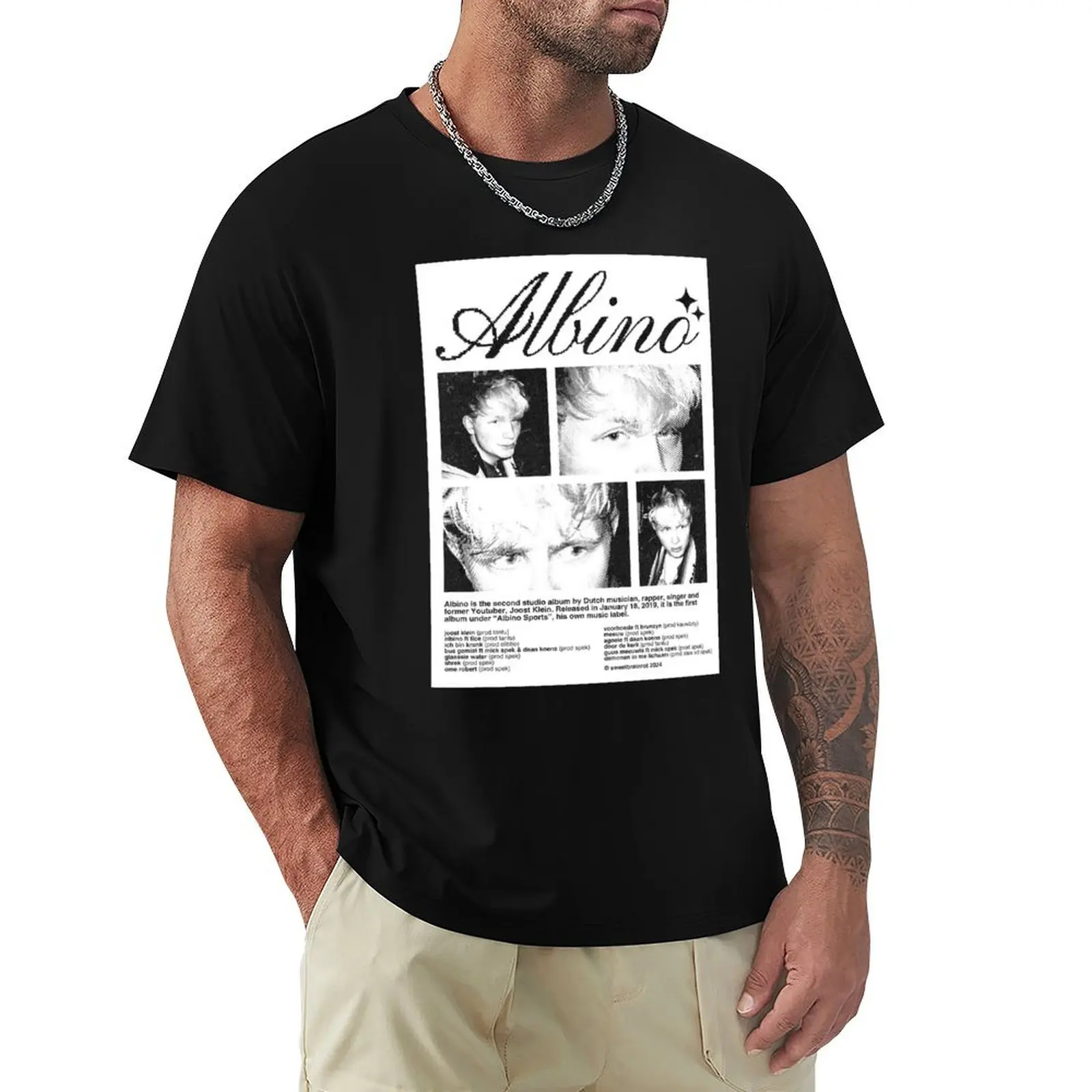 Joost Klein Albino T-Shirt Basic Tee Shirt for Everyday Outfit