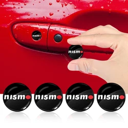 Car Lock Keyhole Stickers Door Lock Protect Car Stickers Emblem For Nismo Nissan Almera Tiida Juke Teana Qashqai 350Z 370Z GTR