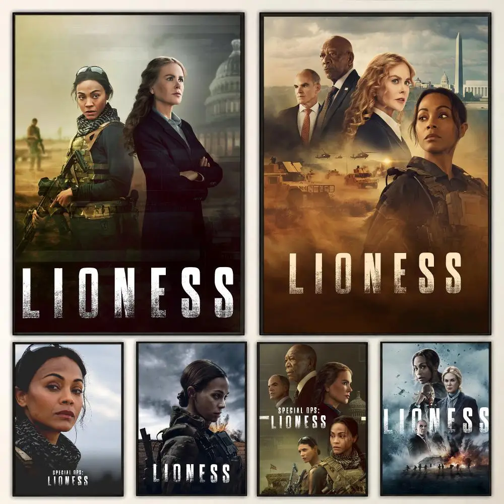Special Ops Lioness Spy Thriller Series Intense Scene Poster Aesthetic Art Print for Bedroom & Living Room Decor, Unframed