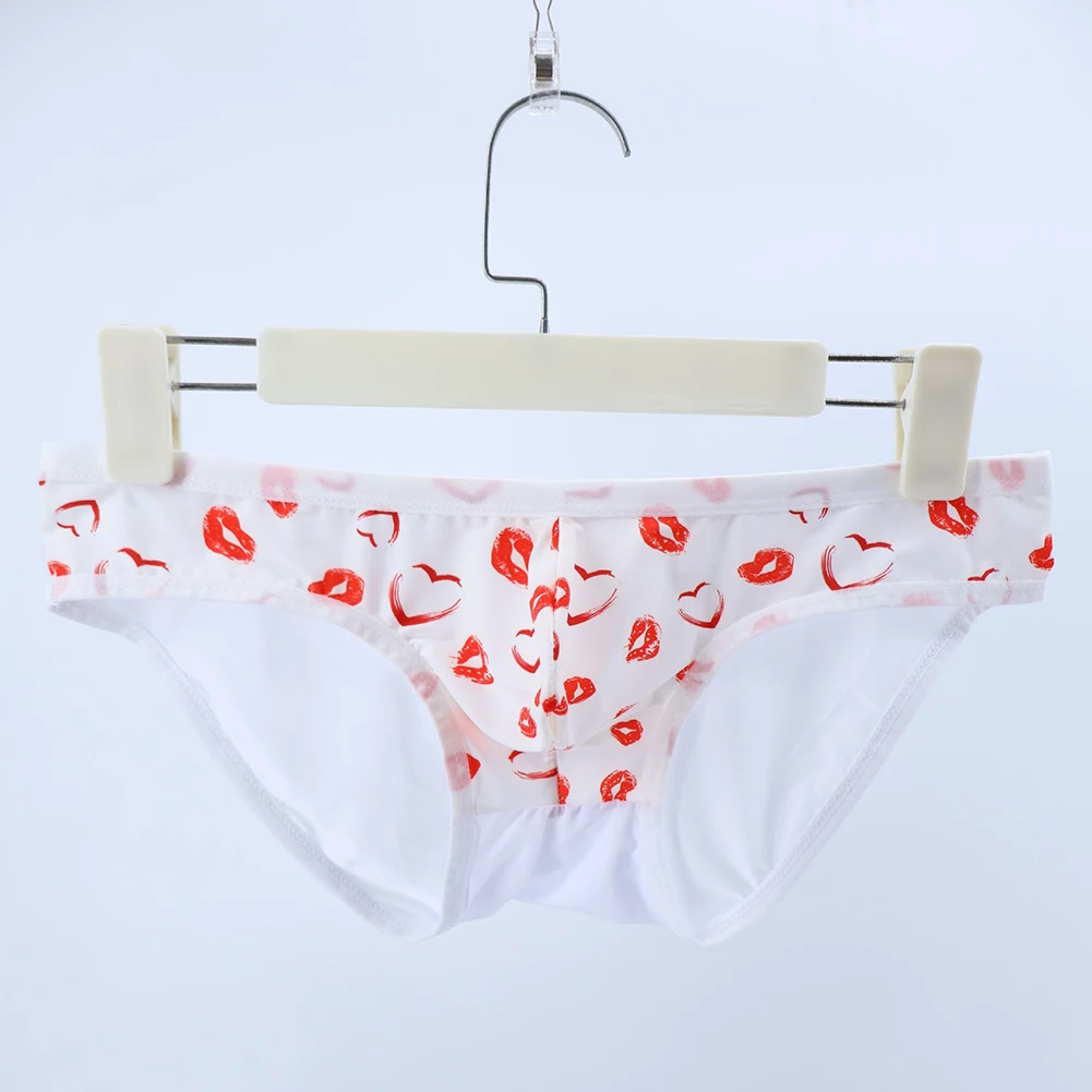 

Men Printed Sexy Briefs Bulge Pouch Men's Panties Erotic Underpants Breathable Low Waist Man Underwear