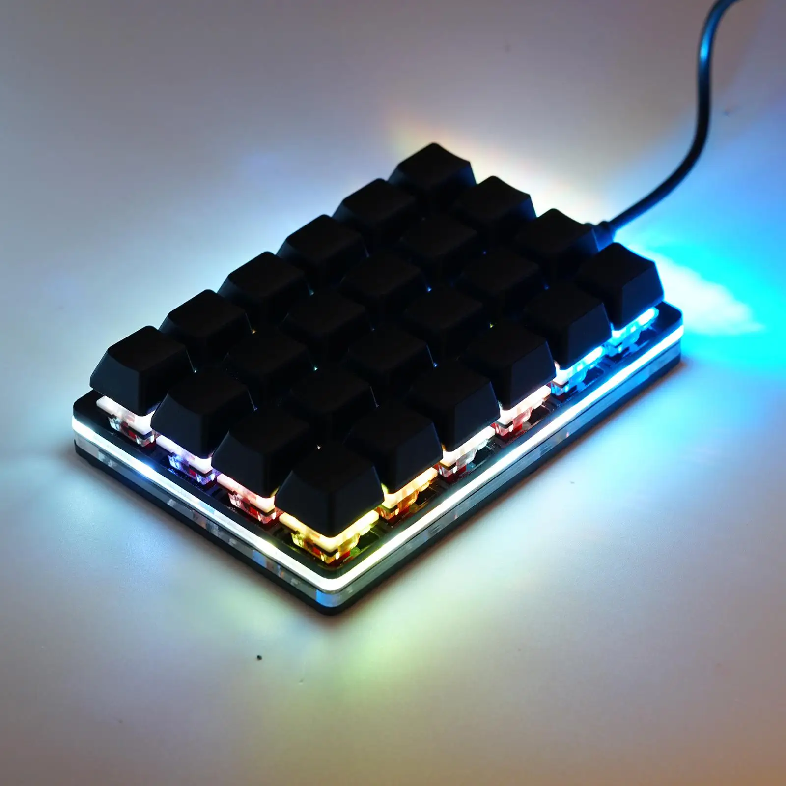 Mini Black 24 Key Mechanical Keyboard 2/5/9/16 Key Gaming Keyboard Sayo Device Shortcut Programmable Keypad Keys Custom Macro