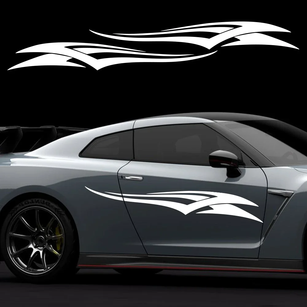 150x20cm Car Body Side Stickers Graphics Stripes Decoration Decal Waterproof and scratch-resistant Auto Universal Accessories