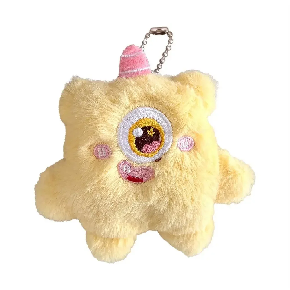 Modny pluszowy wisiorek do torebki z motywem śnieżnego potwora, kreatywny breloczek do kluczy z wypchonym śnieżnym potworem, miękki i uroczy wisiorek do torebki.