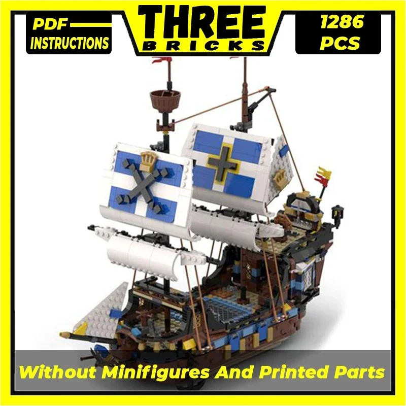 Technical Moc Bricks Pirate Ship Model Imperial Rapid Ship Modular Building Blocks Gifts Toys For Children DIY Sets Assembling