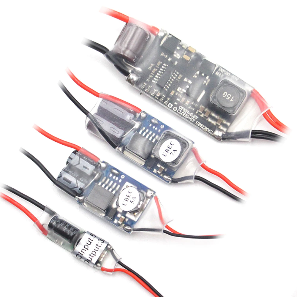 5V 3A 5A 7A 15A RC Car Power Supply Step-Down Regulator Module External Receiver UBEC Anti-Interference Switching Regulator