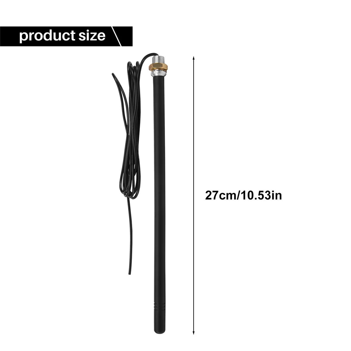 

Outdoor 433.92MHz Antenna with RG174 Cable Garage Door Remote Control Signal Enhancement