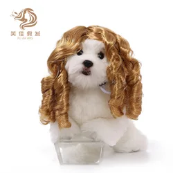 New Pet Wig Cat and Dog Universal Wig Pet Supplies Christmas Halloween Judge Hair Accessories