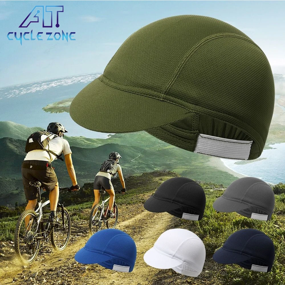 Bicycle Riding Cap With Visor Outdoor Quick-Drying Mesh Fabrics Breathable Cycling Cap Hat Portable Dustproof Summer Bicycle Hat