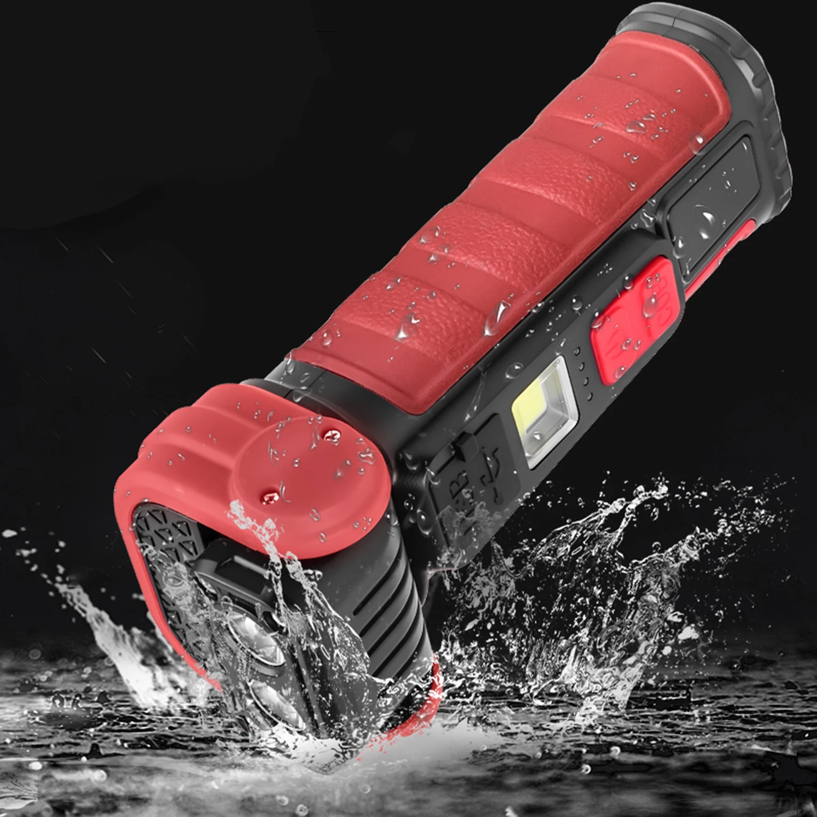 

Перезаряжаемый фонарь для кемпинга, ручной фонарь для обслуживания, для использования на открытом воздухе в экстренных ситуациях