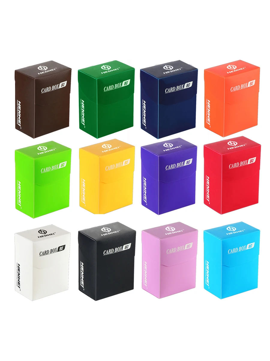 80 + Card Deck Box PP Materiaal Draagbare Veel Kleur TCG Kaarten Case voor MTG/YGO/TCG verzamelen PP Opslag - afbeelding 2