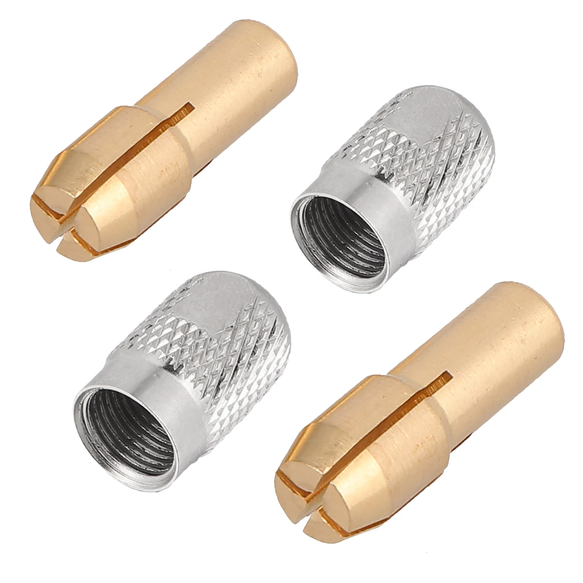 

22pcs Electric Copper Drill Collet Grinding Chuck Accessories 2 M8 Nuts 4.8Mm 4.2Mm Tail Fit Rotary Tools Pin Vises Punching Abs