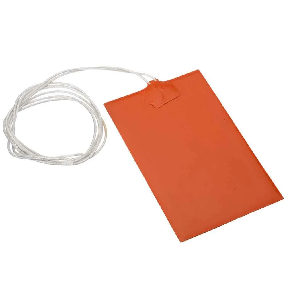 

Mat Silicone Heating Pad Automobile 220V-240V Engine Flexible Heater Waterproof 10x15cm/20x20cm Heaters Orange