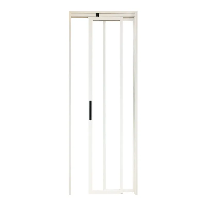 Indoor bathroom Kitchen balcony folding door sliding flat open integrated glass door customization