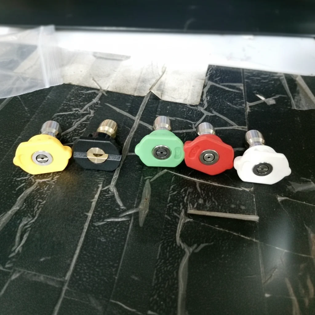 5 قطعة مجموعة غسالة الضغط العالي مع 1/4 التوصيل السريع غسيل السيارات بندقية رذاذ الفوهات 5 ألوان متعددة الزوايا الفولاذ المقاوم للصدأ رذاذ الفوهات #6