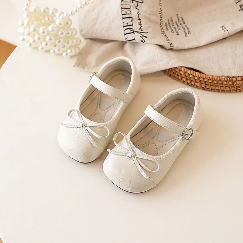 Girls Princess Mary Jane Shoes – Soft Sole Non-Slip Dress Flats for Toddler & Little Girls, Party Wedding Shoes