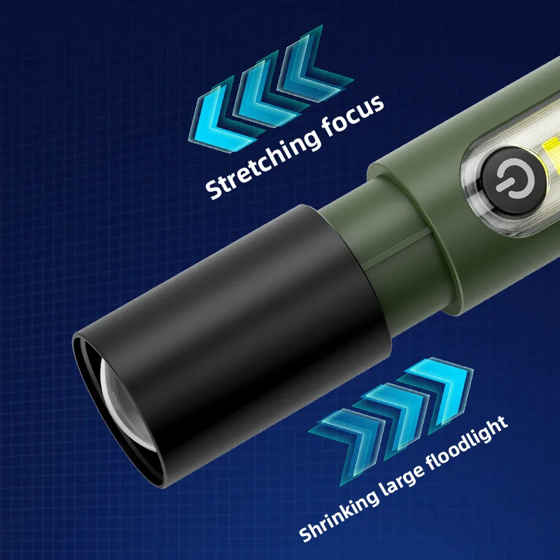 High-Intensity Flashlight: Rechargeable, Long-Range, Ultra-Bright, Portable, Multi-Function, Compact, Ideal for Outdoor Camping