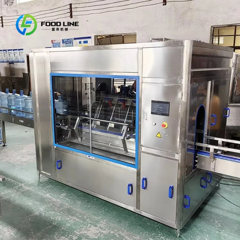 Customized Stainless Steel Industrial 5 Gallon Barrel Washing Machine Automatic High‑pressure Inside Outside Rinsing Device