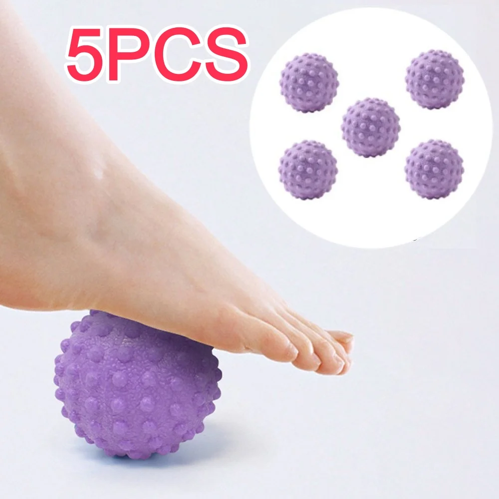 5/1pcs Fascia Ball Raised Point Massage Ball TPR Posture Master Yoga Ball Waist and Back Foot Massage Ball