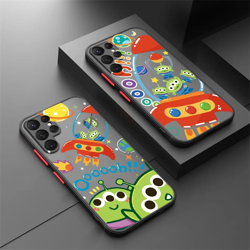 

Disney Toy Story Cartoon Art Frosted Translucent For Samsung Galaxy S24 S23 S22 S21 S20 FE S10 S9 S8 Plus Ultra Pro 5G Cover